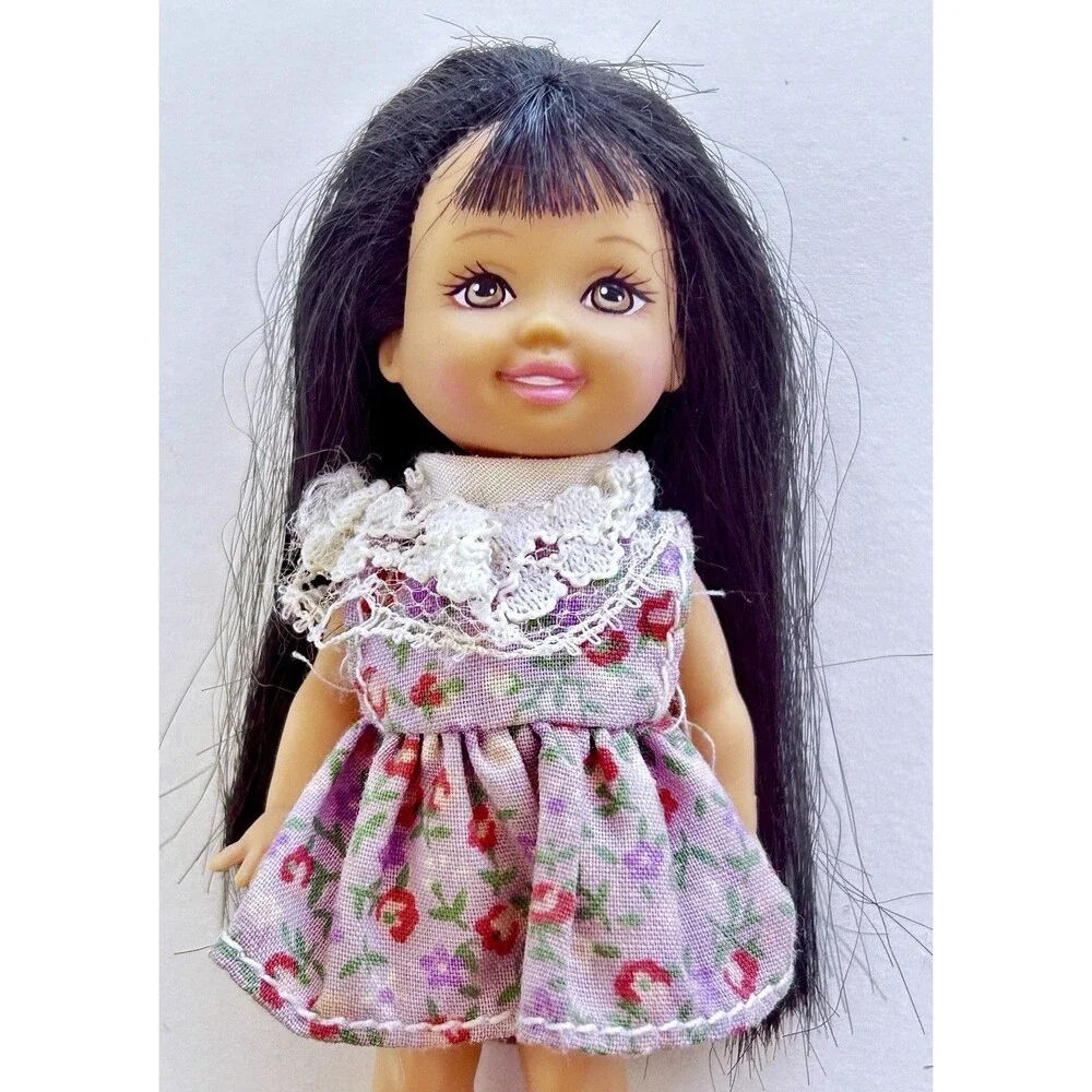 Vintage Mattel Barbie Kelly Doll‎ 1994 Hispanic Long Black Hair